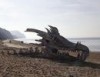 "Đầu rồng" khổng lồ xuất hiện trên bãi biển nước Anh
