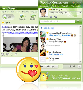 Giao diện Yahoo! Messenger 9.0 Tiếng Việt bản Beta