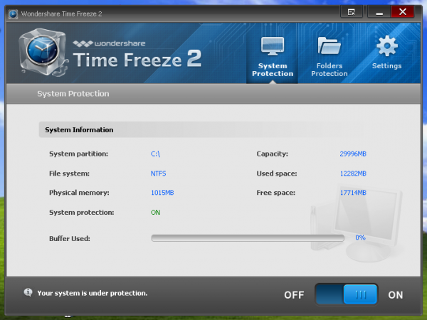 Đóng băng máy tính với Wondershare Time Freeze bản quyền miễn phí