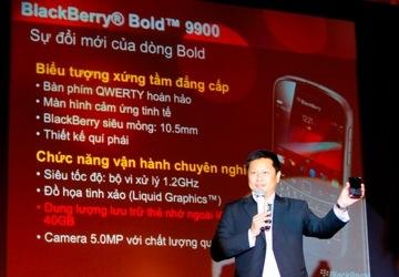 RIM ra mắt BlackBerry Bold 9900 tại Việt Nam, bán ngày 11/11.