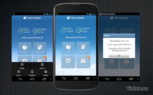 Dọn dẹp cho Android bằng Clean Master