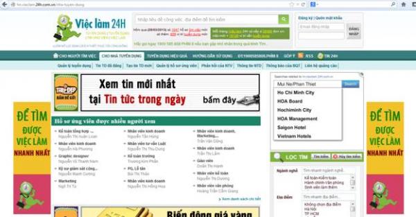 Top website uy tín tìm việc làm tại Việt Nam