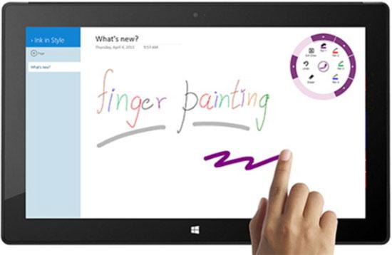 Vẽ bằng ngón tay trên thiết bị chạy Windows