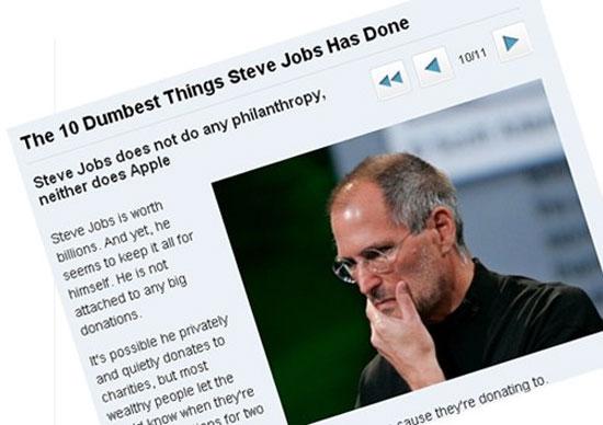 Steve Jobs âm thầm làm từ thiện suốt 20 năm
